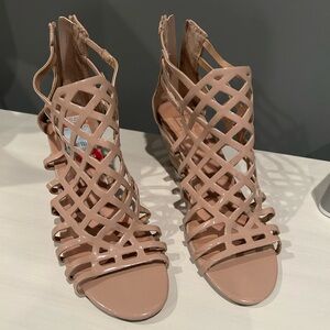 Women's Tan Strappy Heels